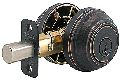KWIKSET CORPORATION 985 11P SMT CP K4 V1 SIGNATURE BRONZE DOUBLE CYLINDER DEADBOL