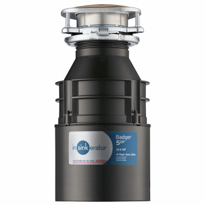 IN-SINK-ERATOR BADGER5XP BADGER 5XP GARBAGE DISPOSAL, HEAVY-DUTY,