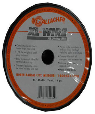 GALLAGHER NORTH AMERICA AXL142640 WIRE FENCE, 14-GA. ALUMINUM, 1/2-MILE