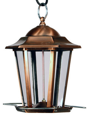 WOODLINK 23833 COPPER CARRIAGE BIRD FEEDER, 8-1/2 INCH