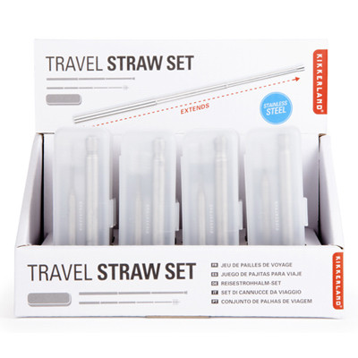 KIKKERLAND DESIGN CU269 TRAVEL STRAW SET