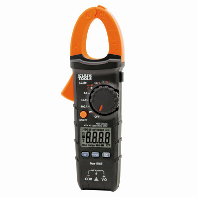KLEIN TOOLS CL320 HVAC DIGITAL CLAMP METER, 400A