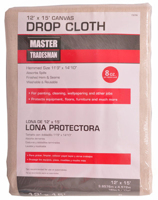 SHIJIAZHUANG 58903 CANVAS DROP CLOTH, 12 X 15-FT.