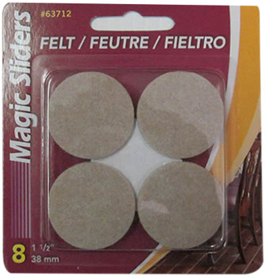 MAGIC SLIDERS 63712 MAGIC SLIDERS 1-1/2 IN. ROUND OATMEAL SE