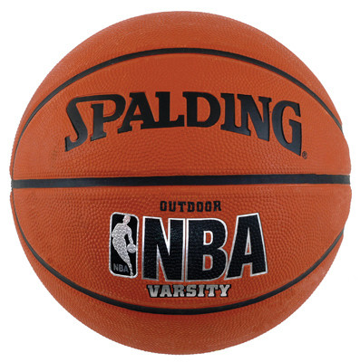 SPALDING SPORTS DIV RUSSELL 71157 NBA VARSITY RUBBER BASKETBALL, FULL SIZE