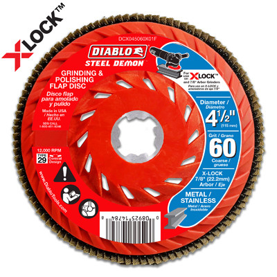 FREUD DCX045060X01F X-LOCK FLAP DISC, 60-GRIT, 4-1/2-IN.
