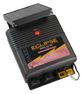 DARE PRODUCTS DS 100 ELECTRIC FENCE CHARGER, 200-ACRE, SOLAR 