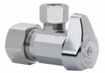 BRASS CRAFT G2CR09X CD CHROME ANGLE STOP VALVE, 5/8 X 1/4-IN.