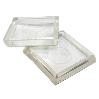 RICHELIEU HARDWARE F31906TV FURNITURE CUPS, CLEAR PLASTIC, SQUARE, 1