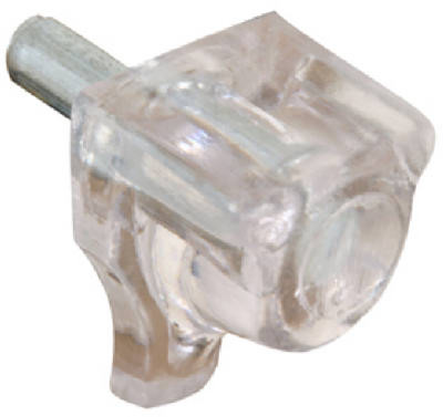 PRIME LINE PRODUCTS 242159 SHELF SUPPORT PEG, CLEAR PLASTIC, 3MM, 8
