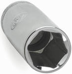 APEX TOOL GROUP 120407 METRIC DEEP SOCKET, 6-POINT, 1/2-IN. DRI