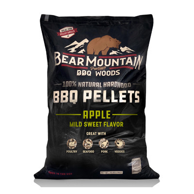 LIGNETICS FK12 BBQ HARDWOOD PELLETS, APPLE, 20-LB.