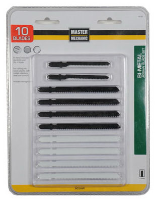 DISSTON COMPANY 160381 JIGSAW BLADES, 10-PC. SET