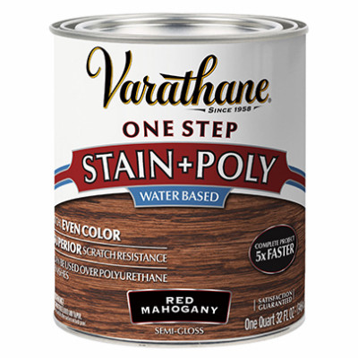 RUST-OLEUM 336360 ONE STEP STAIN & POLYURETHANE, WATER-BAS