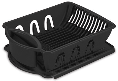 STERILITE CORP 06219006 DISH SINK SET, BLACK, 2-PC.