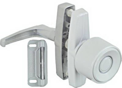 NATIONAL MANUFACTURING SALES CO. N212-993 SCREEN & STORM DOOR KNOB LATCH, WHITE