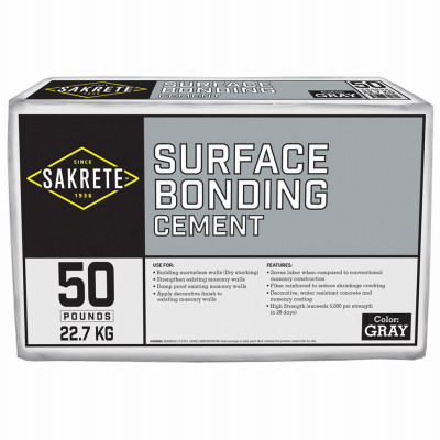SAKRETE 65300845 SURFACE-BONDING CEMENT, GRAY, 50-LB.