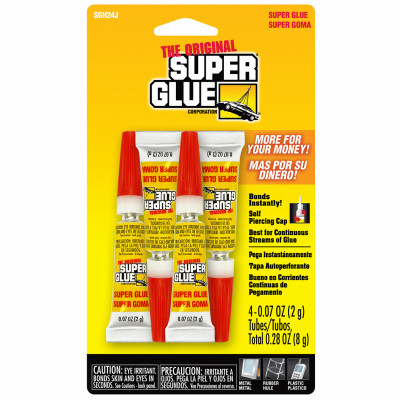 SUPER GLUE 11710336 2-GRAM SUPER GLUE, 4-PK.