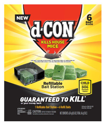 RECKITT BENCKISER 1920098665 REFILLABLE MICE BAIT STATION WITH 6 REFI