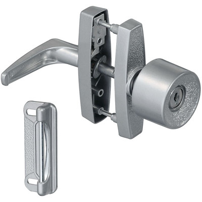 NATIONAL MANUFACTURING SALES CO. N178-822 SCREEN & STORM DOOR LATCH WITH KEY, SILV