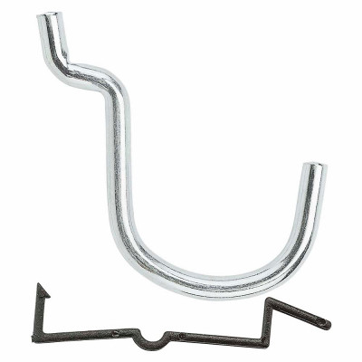 NATIONAL MANUFACTURING SALES CO. N180-019 PEGBOARD CURVED ANGLE HOOK, GALVANIZED S