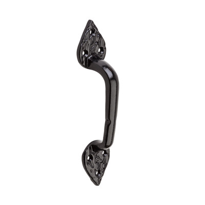 NATIONAL MANUFACTURING SALES CO. N109-023 GATE PULL, BLACK DECORATIVE SPEAR, 7.75-