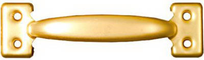 NATIONAL MANUFACTURING SALES CO. N116-889 DOOR PULL WITH SCREWS, DULL BRASS FINISH