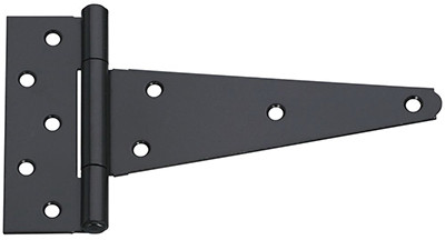 NATIONAL MANUFACTURING SALES CO. N129-213 EXTRA HEAVY T-HINGE, BLACK, 8-IN.