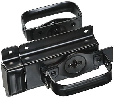 NATIONAL MANUFACTURING SALES CO. N101-576 SWINGING DOOR LATCH, BLACK