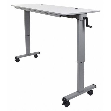 LUXOR STAND-NESTC-60 LUXOR ADJUSTABLE HEIGHT FLIP TOP TABLE W