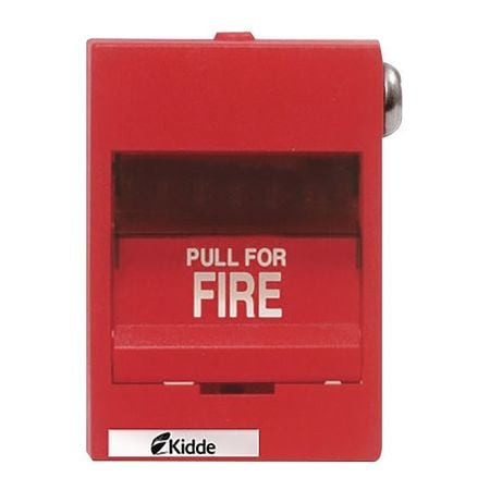 KIDDE K-276B-1120 FIRE ALARM PULL STATION RED 3-3/8 D