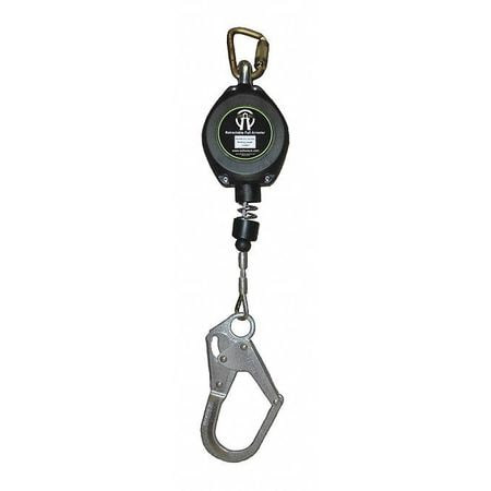 SAFEWAZE FS-FSP1211-G-RBH CABLE SRL W/LOCKING REBAR HOOK 11 FT.