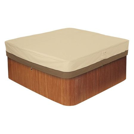 CLASSIC ACCESSORIES 55-586-011501-00 COVER LARGE SQR. HOT TUB BEIGE