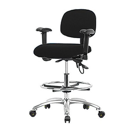 BLUE RIDGE ERGONOMICS BR-ESD-FHBCH-CR-T0-A1-CF-EC-ESDBLK FAB ESD CHR,HIGH,ARMS,FR,CSTRS,BLK