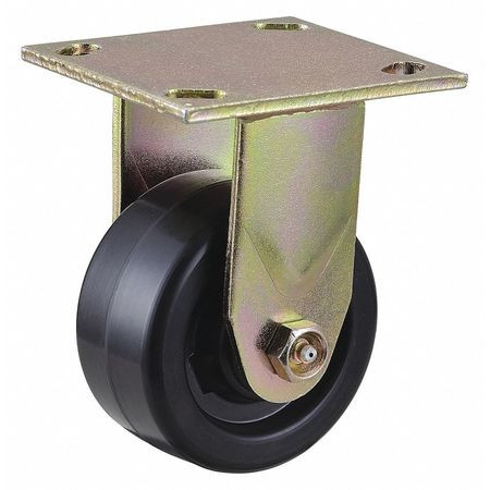 GRAINGER GLOBAL SOURCING 435X70 STANDARD PLATE CASTER RIGID 800 LB.