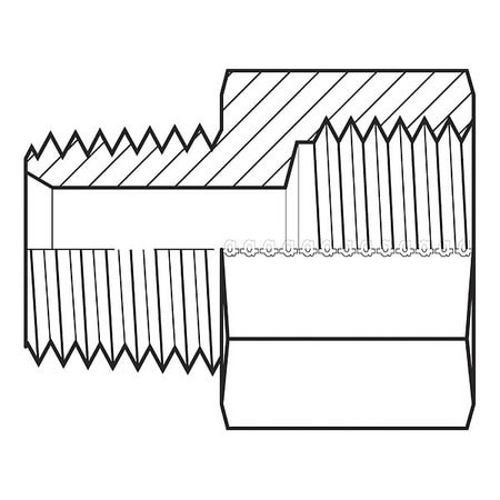ADAPT-ALL 9325-06-14x1.5 HOSE ADAPTER 3/8 NPT 9/16 METRIC