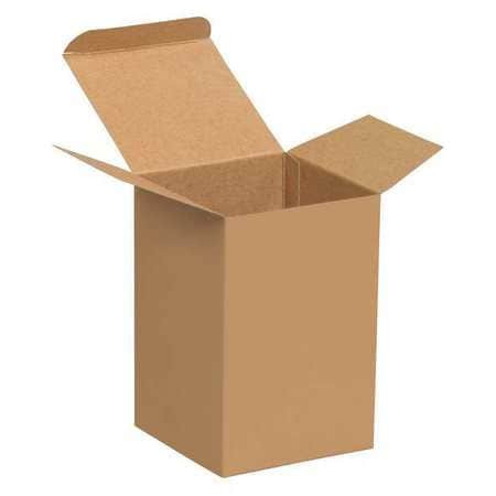 PARTNERS BRAND RTS26 CARTONS REVERSE TUCK 4X4X6 PK250