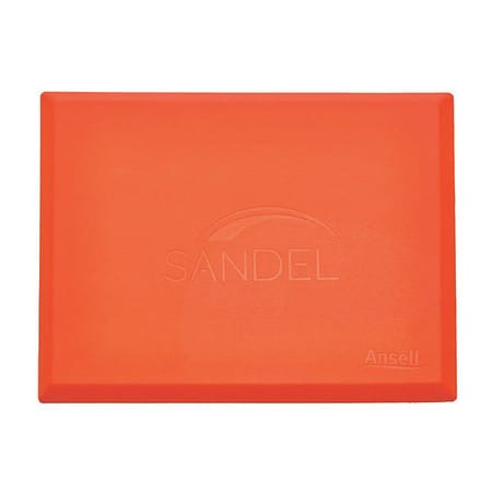 SANDEL 2317-P ANTIFATIGUE MAT ORANGE/BLK RECTANGLE PK5