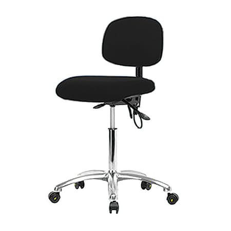 BLUE RIDGE ERGONOMICS BR-ESD-FMBCH-CR-T0-A0-NF-EC-ESDBLK FABRIC ESD CHAIR,MED,CASTERS,BLACK