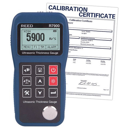 REED INSTRUMENTS R7900-NIST ULTRASONIC THICKNESS GAUGE STEEL