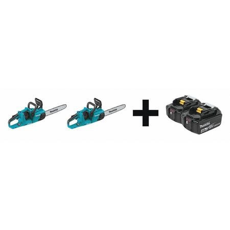 MAKITA XCU03Z - XCU03Z + BL1840B-2 14 IN L BATTERY-POWERED CHAIN SAW KIT, 1