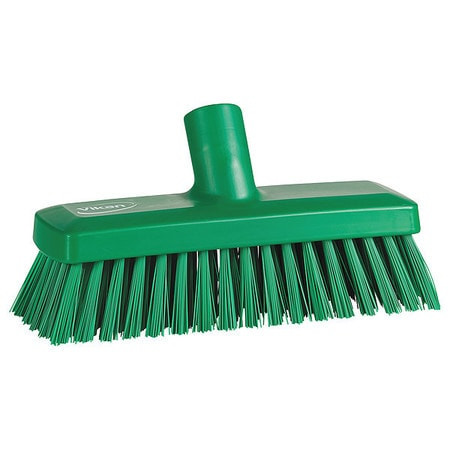 VIKAN 70422 DECK AND WALL BRUSH GREEN BRISTLE COLOR