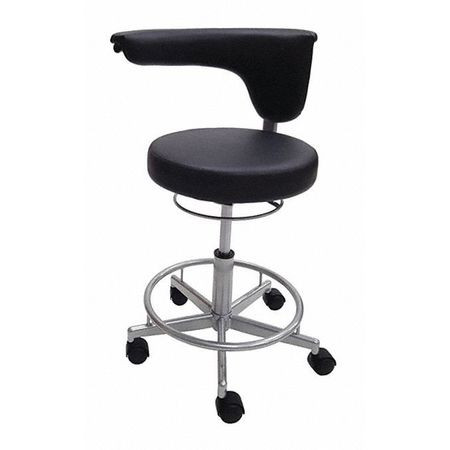SHOPSOL 1010370 SHOPSOL VINYL LAB STOOL WITH MOVEABLE AR