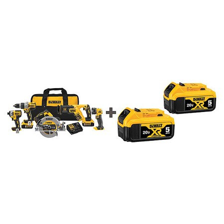 DEWALT TOOLS DCK594P2/DCB205-2 CORDLESS COMBINATION KIT 20.0V CORDLESS