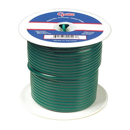GROTE 87-7006 PRIMARY WIRE 14 GAUGE GREEN 100 FT.SPOOL