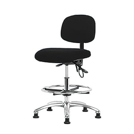 BLUE RIDGE ERGONOMICS BR-ESD-FMBCH-CR-T0-A0-CF-EG-ESDBLK FABRIC ESD CHAIR MED FR GLIDES BLACK