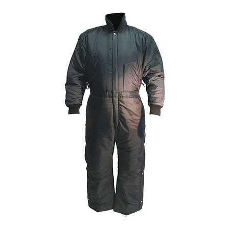 POLAR PLUS 15200-M INSULATED LIGHTWEIGHT COVERALL,BLK,M