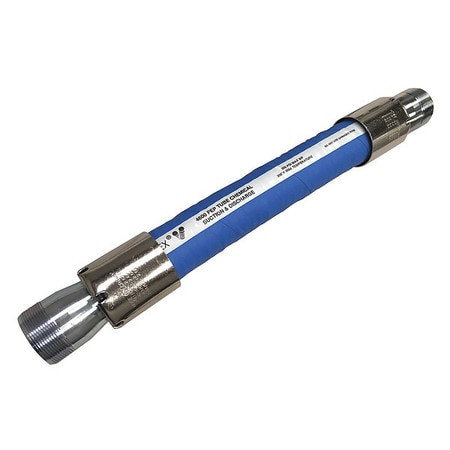 NOVAFLEX 4600-00750-25-SS-MPT CHEMICAL HOSE ASSEMBLY 3/4 ID X 25 FT.