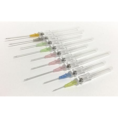 MEDSOURCE MS-84324 SAFETY CATHETER YELLOW 4-3/4 L PK50