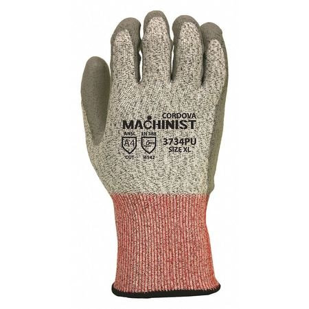 CORDOVA GLOVE 3734PUL CUT RESISTANT GLOVES GRAY CUT LEVELA4 PR